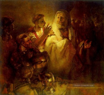 Peter Denouncing Christus Rembrandt Ölgemälde